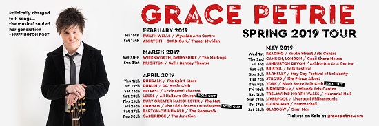 Poster for Grace Petrie 2019 tour