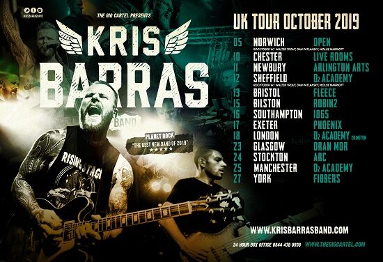 TOUR NEWS: Kris Barras Band announce October run