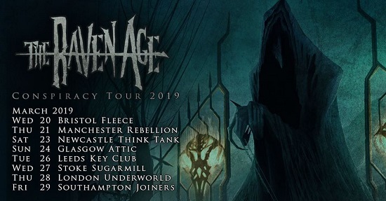 Poster for The Raven Age's 2019 tour