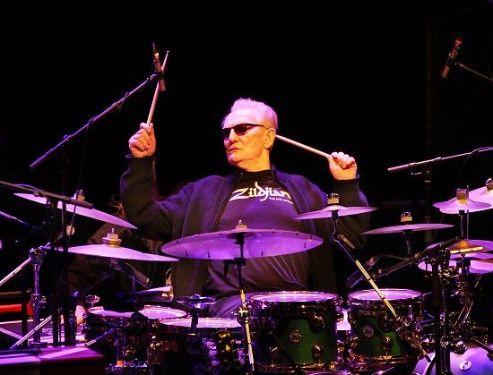 Ginger Baker playing the Drum Legends show