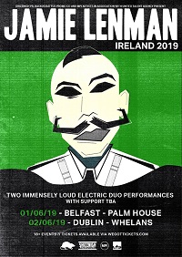 Poster for Jamie Lenman Ireland tour dates