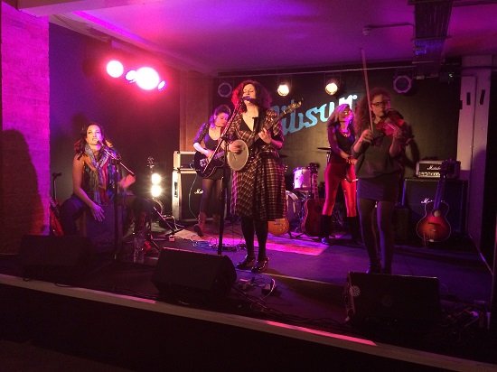 Dana Immanuel & The Stolen Band performing at the launch of the 2019 Maverick Festival at the Gibson Guitar Rooms