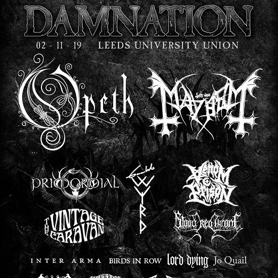 Updated poster for Damnation Festival 2019