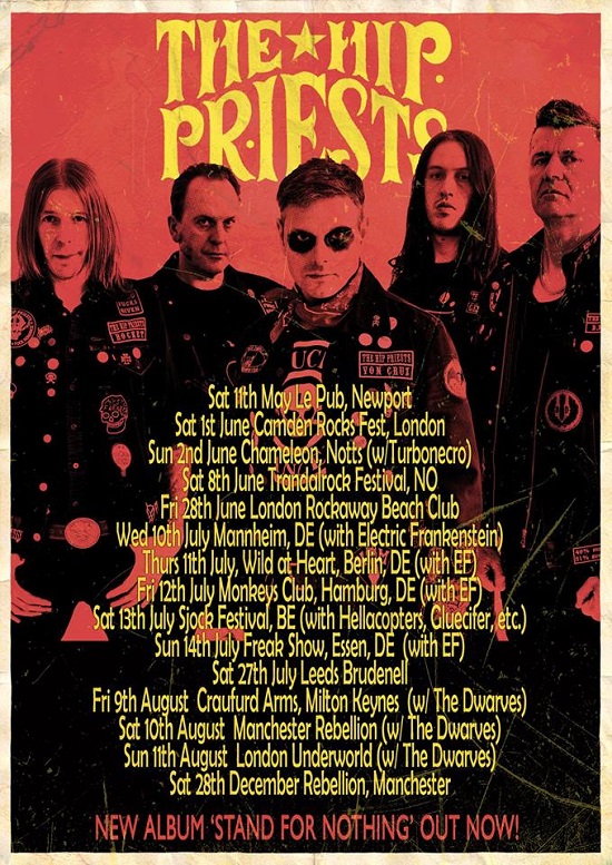 The Hip Priests tour poster