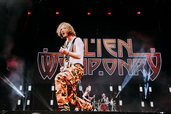 Alien Weaponry at Download 2019.