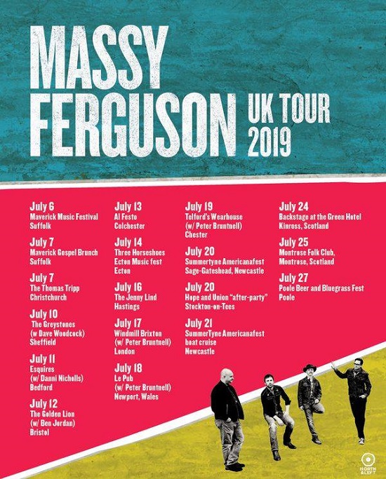 Poster for Massy Ferguson 2019 UK tour