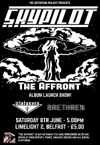 Poster for Skypilot 'The Affront' album launch show