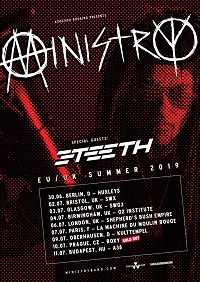 Poster for Ministry 2019 summer tour