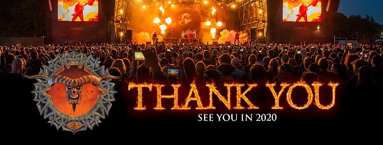 Bloodstock 2019 Thank You banner