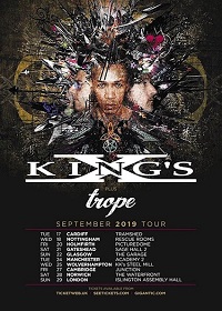 Kings X 2019 European tour poster