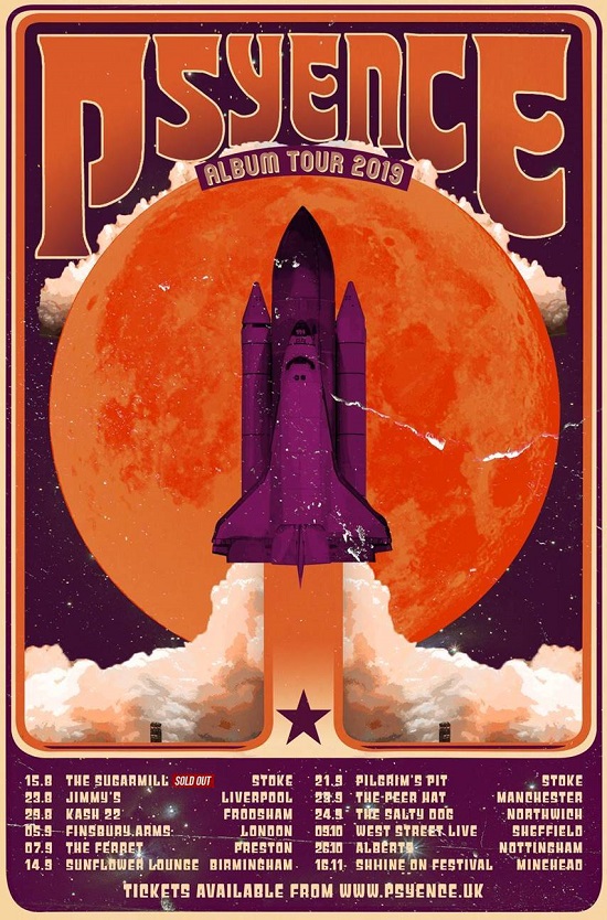 Psyence 2019 tour poster