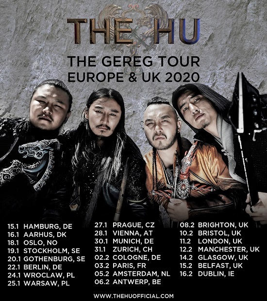 TOUR NEWS The HU to bring the 'Gereg' in February Über Röck