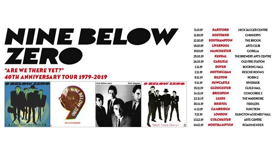 Poster for Nine Below Zero 40th anniversary tour