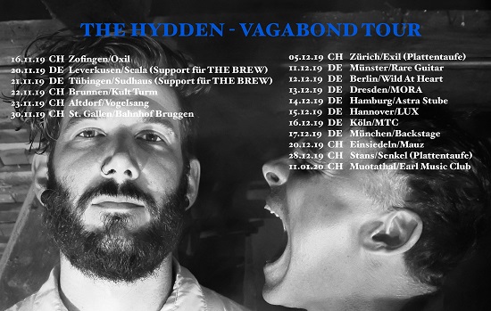 Poster for The Hydden Vagabond tour