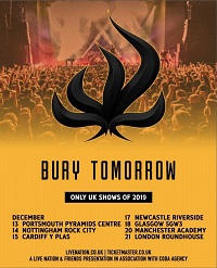 Bury Tomorrow 2019 tour poster