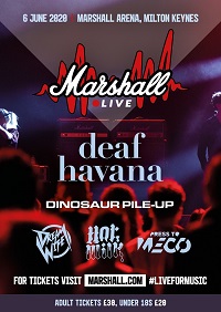 GIG NEWS: Deaf Havana to headline Marshall Live 2020 showcase