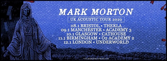 Poster for Mark Morton January 2020 solo tour