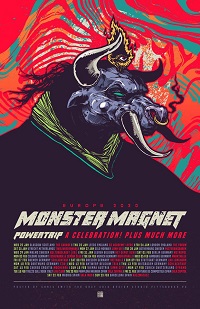Monster Magnet Europe 2020 tour poster