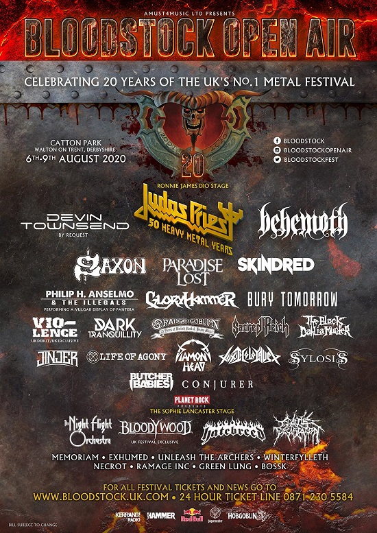 Updated Bloodstock 2020 poster