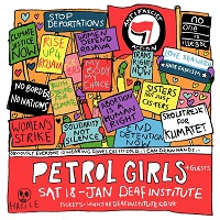 Poster for Petrol Girls at Deaf Institute, Manchester, 18 January 2020