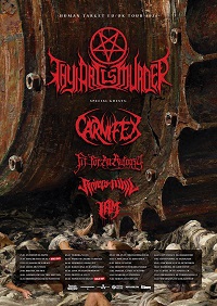 Thy Art Is Murder 2020 tour poster