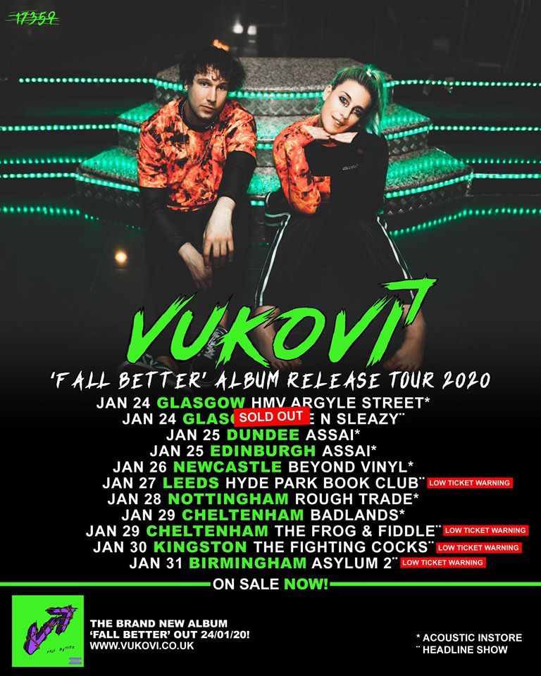 Poster for Vukovi tour, January 2020