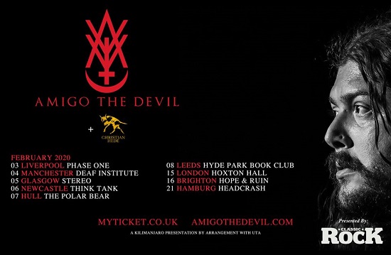 Amigo The Devil February 2020 tour header