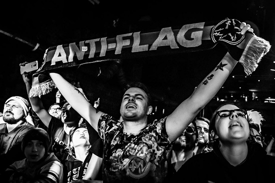 Anti-Flag at The Garage, Glasgow, February 2020. Photo by Allan Maxwell.