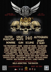 Poster for final line-up for HRH AOR VIII