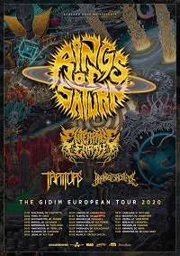 Rings Of Saturn 2020 European tour poster