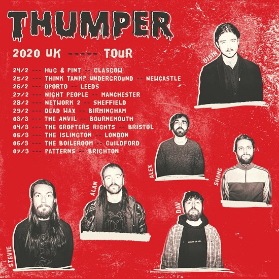 Thumper 2020 tour poster