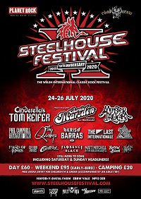 Updated poster for 2020 edition of Steelhouse Festival