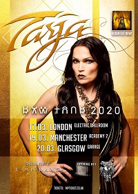 Poster for Tarja 2020 tour dates