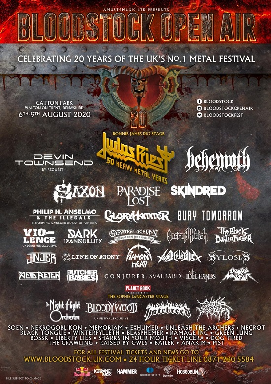 Updated Bloodstock 2020 poster