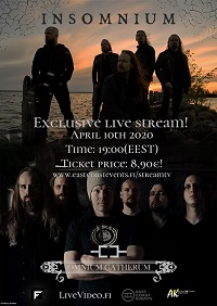 Poster for Insomnium and Omnium Gatherum live stream show