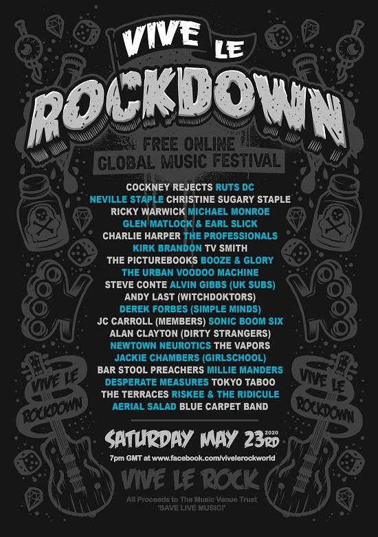 Poster for Vive Le Rockdown 2020
