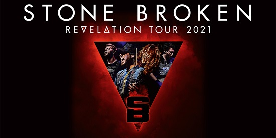 Flyer for Stone Broken Revelation 2021 tour