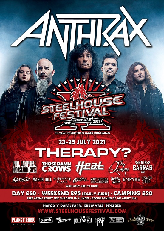 Steelhouse 2021 Anthrax poster