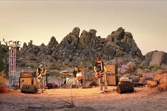 Nebula performing live in the Mojave Desert