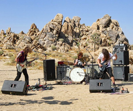 Mountain Tamer performing live in the Mojave Desert