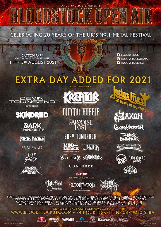 Updated Bloodstock 2021 poster