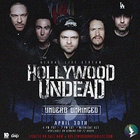 Poster for Hollywood Undead 'Unhinged' live stream