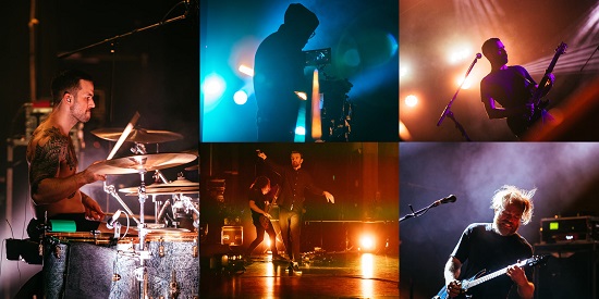 Video stills from Karnivool's 'Sound Awake' live stream event