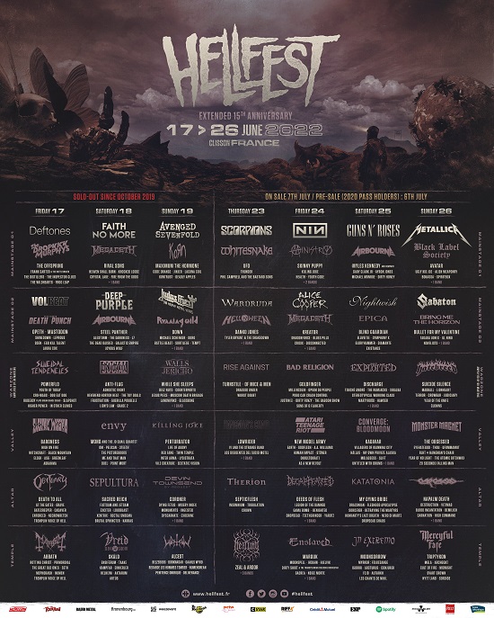 Poster for Hellfest 2022