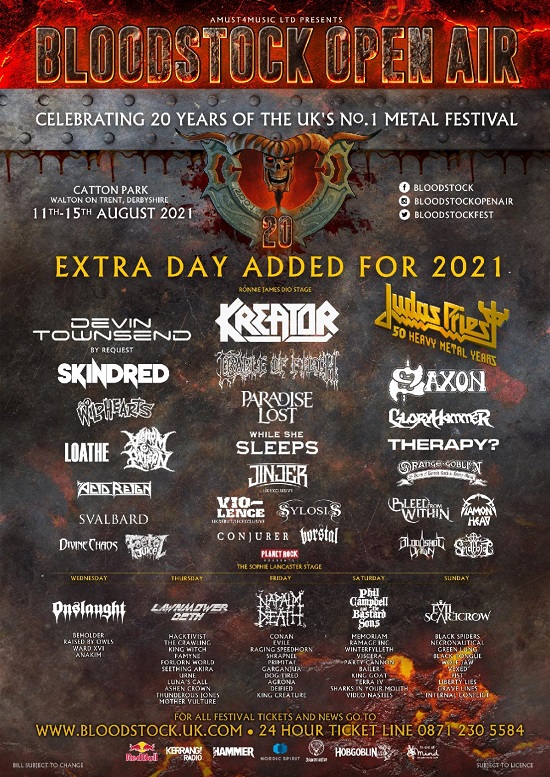 Updated Bloodstock 2021 poster