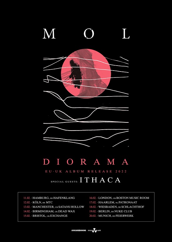 MØL - Diorama 2022 tour poster