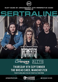 Poster for Sertraline at Bread Shed, Manchester, 9 September 2021