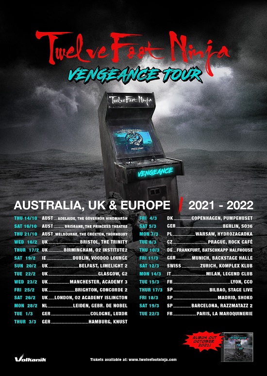 Twelve Foot Ninja 2022 tour poster