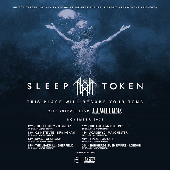 Sleep Token 2021 tour poster