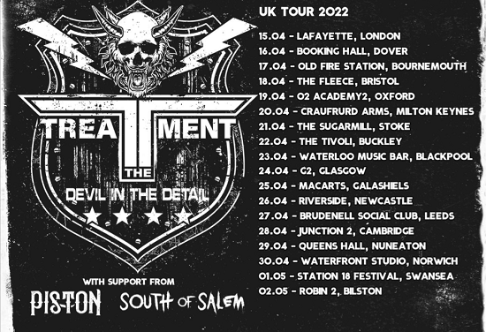 TOUR NEWS: The Treatment announce April headline tour